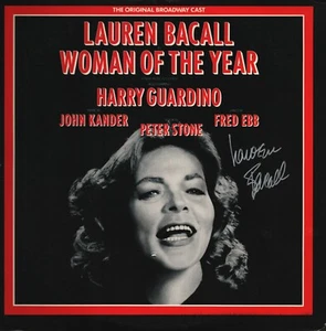 Lauren Bacall - Autographed - Woman Of The Year 1981 Original Cast Album - COA - Picture 1 of 4