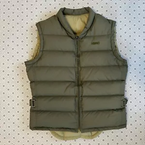 Head Zipped Reversible Puffer Vest Gilet Medium / Large Chest 100 cm Green - Picture 1 of 24