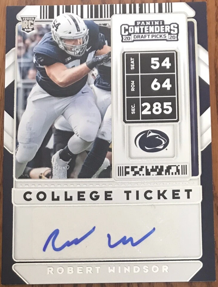 2020 Panini Contenders Draft Picks Rookie Autograph Robert Windsor #296 - Image 1 of 2