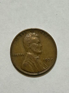 1937-P Lincoln Wheat Cent/Penny. FREE SHIPPING W/Tracking.     #U119 - Picture 1 of 2