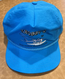 Vintage 1997 KNOBBY'S Ontario CANADA GUIDE Fly In FISHING LODGE Seaplane Hat - Picture 1 of 5
