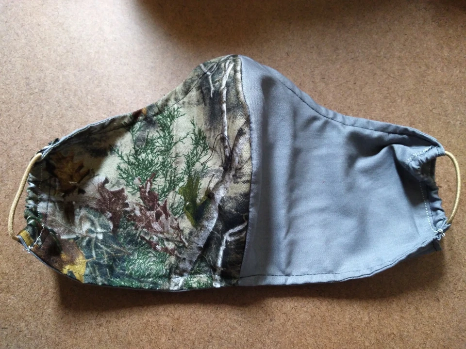 Mascarillas faciales de camuflaje de caza hechas a mano en EE. UU. - Algodón - Lavables - Duraderas Foto 1 de 3