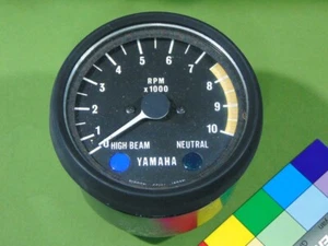 1974 TX650 1975 XS650 Tachometer WORKS Yamaha tach Gauge 74 75 housing bucket - Picture 1 of 10