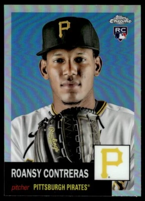 2022 Topps Chrome Platinum Refractor Roansy Contreras Pittsburgh Pirates #95 - Image 1 of 2