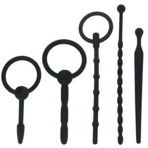 ¡ENVÍO GRATUITO! CUENTAS PENE TAPÓN SONIDO URETRAL ESTIRADOR DILATADOR POTENCIADOR SILICONA - Imagen 1 de 12