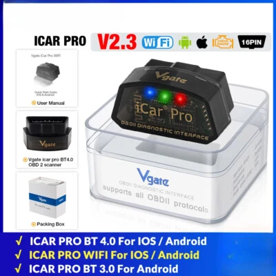 OBD2 Scanner Bluetooth-Compatible 4.0 for Android/IOS Car Auto Diagnostic Tool - Image 1 of 4