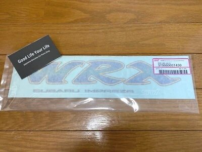 SUBARU ST99800ST430 96-00 Impreza GC8 Rear WRX STi Decal White Sticker Genuine Foto 1 de 4