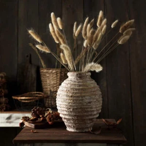Retro Rough Clay Pottery Vase 21.5CM High Handmade Vintage Room Decor Vases - Picture 1 of 8