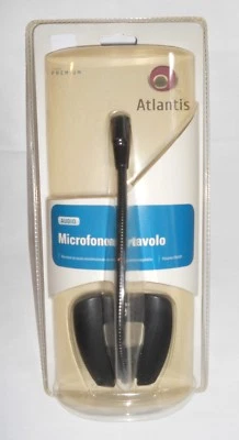 MICROFONO AUDIO OMNIDIREZIONALE DA TAVOLO ATLANTIS SPHERA REGOLABILE SNODABILE - Immagine 1 di 4