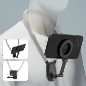 Magnetic Neck Mount for Phones, Neck Cell Phone Holder POV/Vlog Selfie Mount Han - Picture 1 of 9