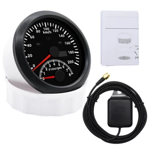Velocímetro GPS 110 mm 2 en 1 0-200 km/h tacómetro calibre 0-8000 RPM para coche barco - Imagen 1 de 11