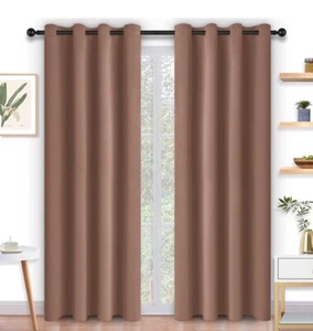Curtain Room Blackout Darkening Window Curtains Insulated Thermal 42"x84" Gommet - Picture 1 of 4