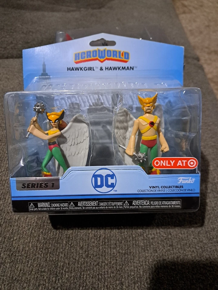 Funko Hero World DC Serie 1: Hawkgirl y Hawkman 4" Vinilo Coleccionables NUEVO Foto 1 de 1