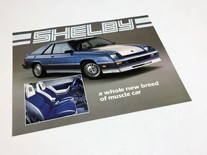 Dodge Shelby 1983 hoja de información sobre cargador - Imagen 1 de 1