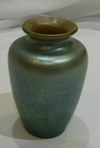 "Mercur" Decor Iridescent Art Nouveau Petite Art Glass Vase by Loetz - Picture 1 of 6