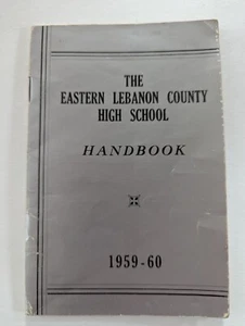 The Eastern Lebanon County High School Handbook 1959-1960 Vintage Pamphlet - Picture 1 of 6
