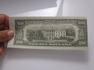 1985 $20 Printing Error on Back #L02465259G - Picture 1 of 11