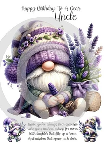 NEU Happy Birthday To A Dear Onkel - A5 Geburtstagskarte Onkel Andenken Liebe - Bild 1 von 4