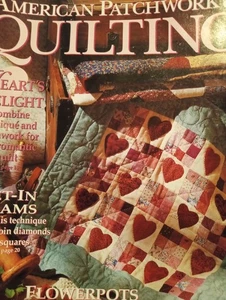 February 1995 American Patchwork & Quilting Magazine Quilt Patterns - Imagen 1 de 8