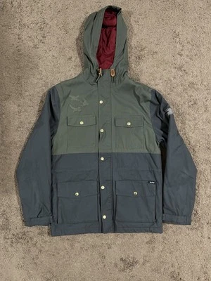 Chaqueta con capucha The Hundreds azul/verde para hombre talla M Foto 1 de 4