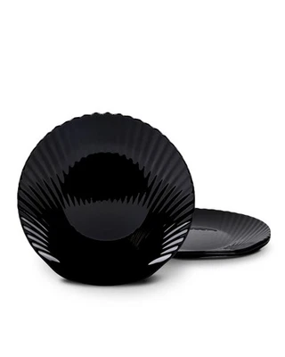 10.5 inch Dinner Plate Set of 6, Lightweight Seashell Shaped Opal Glass Plate... - Image 1 of 4