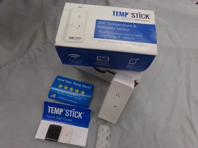 Temp Stick WiFi Temperature & Humidity Sensor 24/7 Monitoring & Alerts ~ White - Image 1 of 4