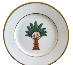 Limoges William Yeoward Palm Collection H und bemalter Dessert Salatteller - Bild 1 von 7