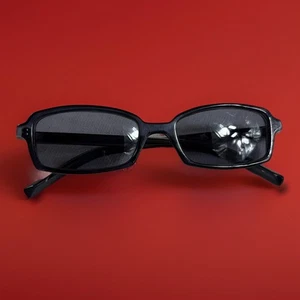 Gafas de sol rectangulares negras yves saint larent 135 hechas en italia - Imagen 1 de 14