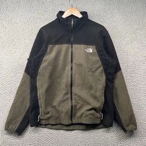 The North Face Windstopper Jacket Mens Large Brown Fleece Windbreaker Full Zip - Picture 1 of 15