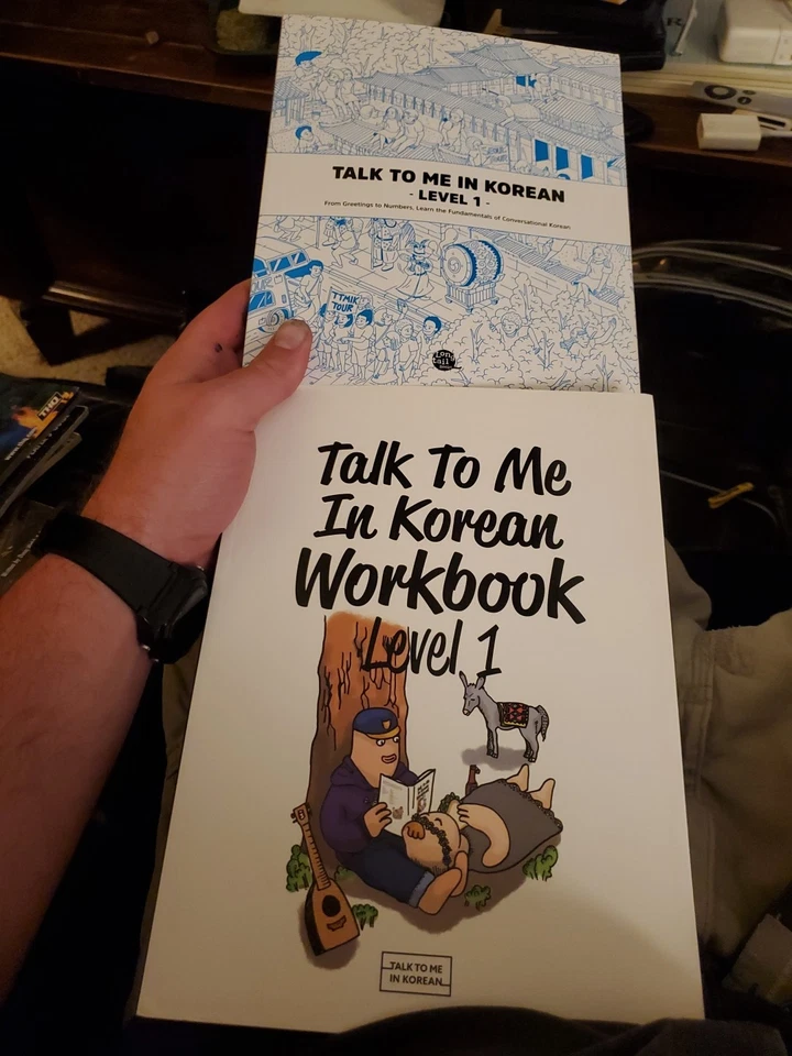 Talk To Me In Korean 1+2 And The Workbooks - Image 1 of 4