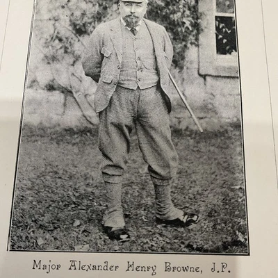 NORTHUMBERLAND 1895 - Major Alexander Henry BROWNE - of SPINDLESTONE EST - Bild 1 von 4