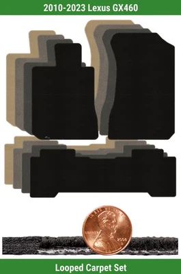 Conjunto de tapete de loop clássico personalizado para 2010-2023 Lexus GX460 (3 peças) #VKT - Imagem 1 de 4