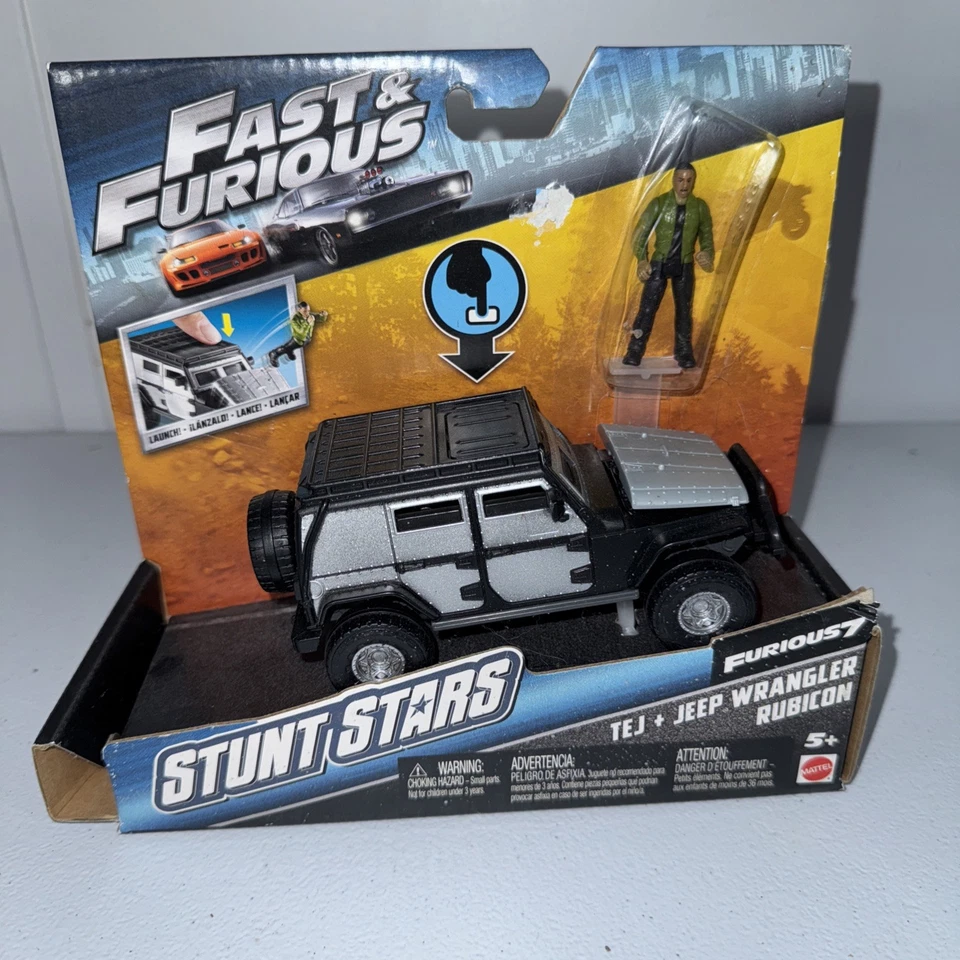 Fast & Furious 7 Stunt Stars Jeep Wrangler Rubicon Tej Ludacris Action Figure F8