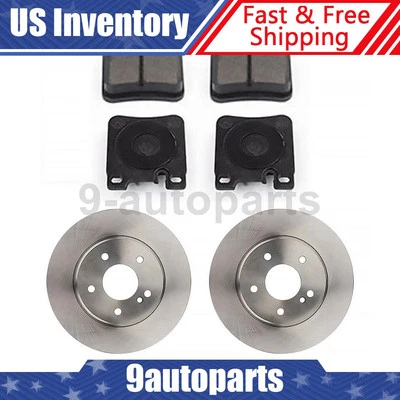 Rotores de freno traseros y pastillas de freno para 1998 - 2000 2001 2002 2003 Mercedes-Benz E320 Foto 1 de 4