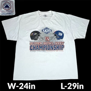 Vintage NFL Super Bowl 35 XXXV Baltimore Ravens vs NY Giants Grafik T-Shirt XL - Bild 1 von 6