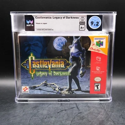 WATA 9.2 A+ Castlevania: Legacy of Darkness Nintendo 64, N64 1999 NEW Sealed VGA - Image 1 of 2