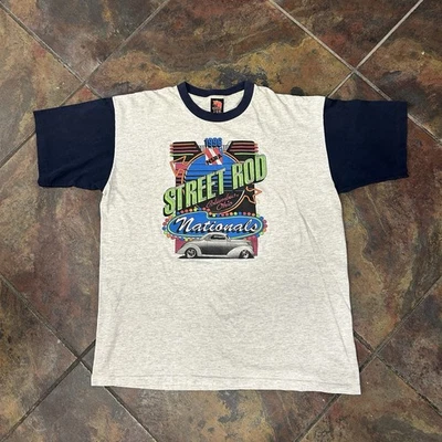 1996 NSRA Street Rod Nationals Columbus, Ohio Neon Graphic Native Sun Men’s XL - Image 1 of 4
