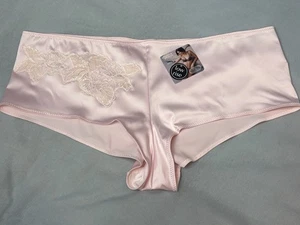 St Michael baby pink Satin PANTIES Vintage Lingerie M@S Full Panties Size 16 - Picture 1 of 5