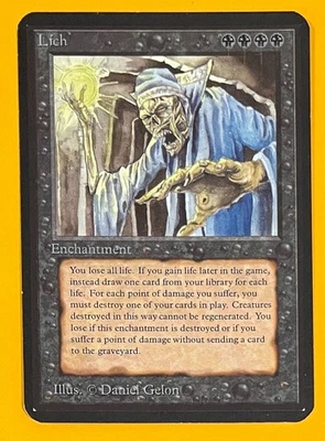 MTG LICH Alpha (OldManMTG 012-307) - Image 1 of 4