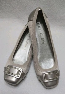 Anne Klein Akunice Women’s 9M Slip On Shoes Flats Ballet Beige Snake Print Gold  - Bild 1 von 15
