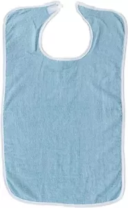 Adult Bibs For Eating, Washable Reusable Clothing Protector Adjustable Closure - Picture 1 of 9