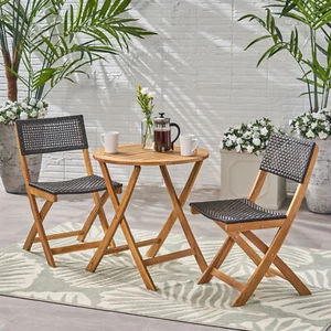 HILLSIDE BISTRO SET,2 Chairs+1 Table - Picture 1 of 12