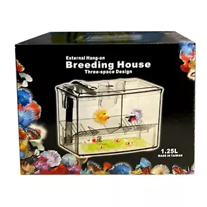 Aquarium Fish Tank External Hang On Breeding House / Breeder Tank Air Operated - Picture 1 of 4