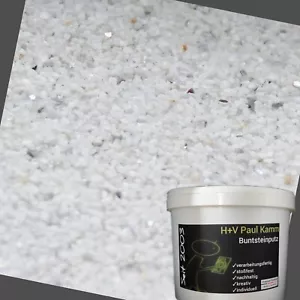 Buntsteinputz Glitter Mosaikputz Glitzer Weiß Spiegelbruch Premium Qualität - Bild 1 von 3