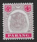 Pahang 1899 4C. Dull Purple & Carmine Sg 15 (Mlh)