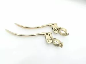 Juego de palancas de freno y embrague de latón BSA NORTON AJS INCOMPARABLES 7/8" manillar - Imagen 1 de 3