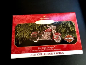 Harley Davidson Hallmark Ornament Collectors Series Heritage Springer 1999 NIB - Picture 1 of 5