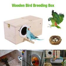 Maison d'oiseau en bois Nid d'oiseaux Boîte d'élevage Oiseau perroquet Cage d``