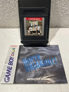 Super Breakout (Nintendo Game Boy Color, 1999) With Manual #Z5 - Picture 1 of 6