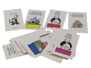 Hasbro Monopoly Junior 2005 24 Chance Karten Ersatzteile Stücke - kostenloser Versand. - Bild 1 von 6